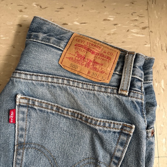 Levi's 505s Light Blue Straight Jeans - Picture 2 of 8
